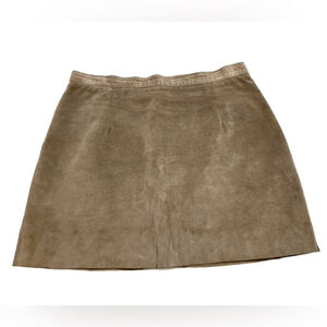 Simons - Vintage leather mini skirt